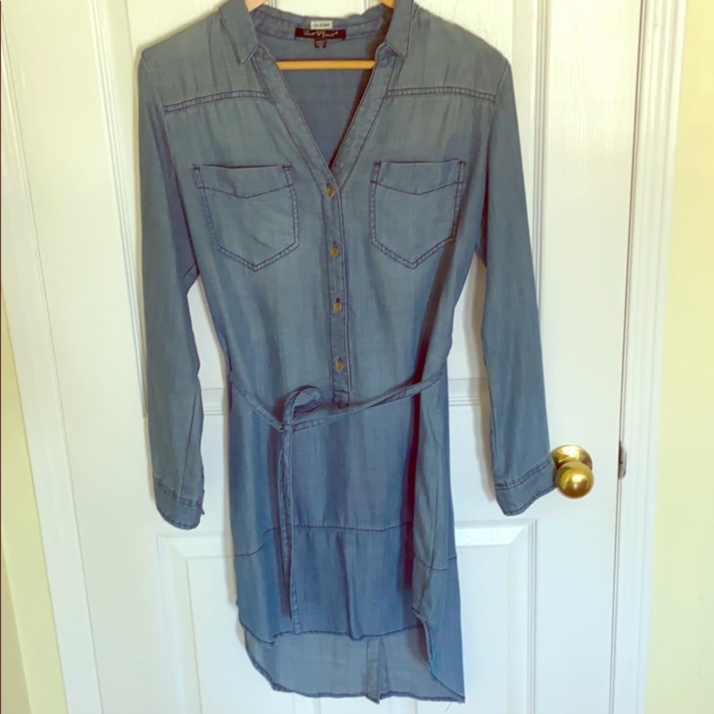 Long sleeve dress.